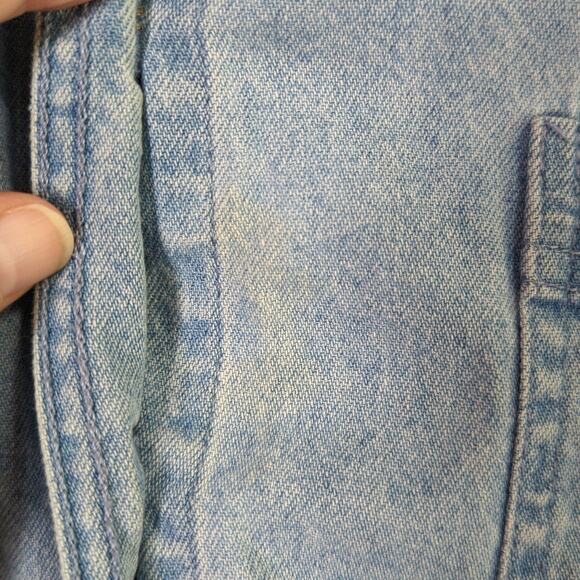 Harley Davidson Denim Shirt Womens XL Blue Button Up - Picture 2 of 9